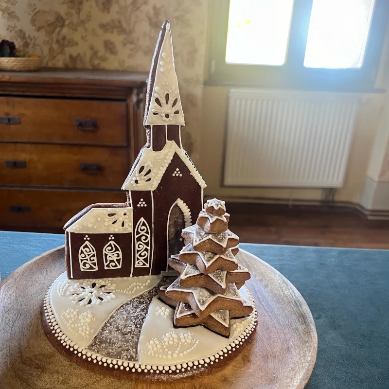 Jane's gingerbread church