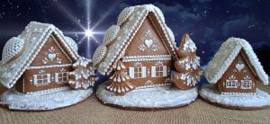 Perníkové vánoční chaloupky