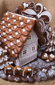Zdobená perníková chaloupka